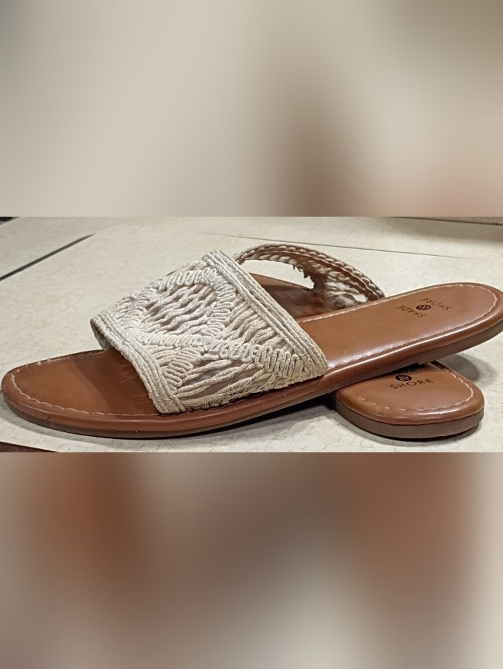 Shade & Shore Macramé Slide Sandals, a popular private label footwear line (7)